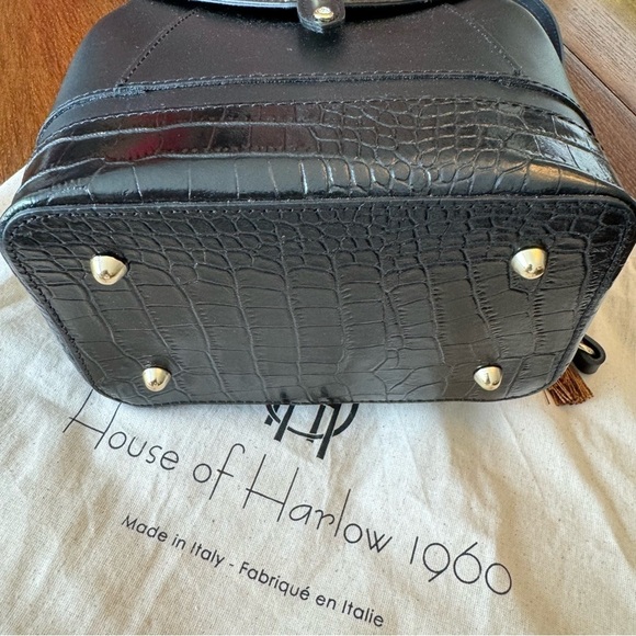 House of Harlow 1960 NEW Leather Crystal Stud 4 Way Backpack- Nicole Richie main image 4